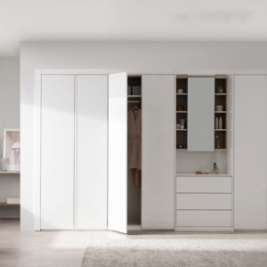 살롱 화장대형 붙박이장 210+80cm (실속형)