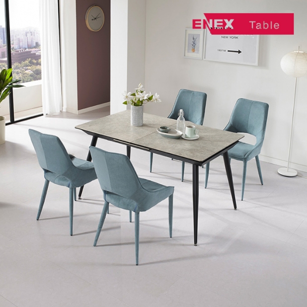 파블로 익스텐션 세라믹 4인 식탁세트(의자4개)