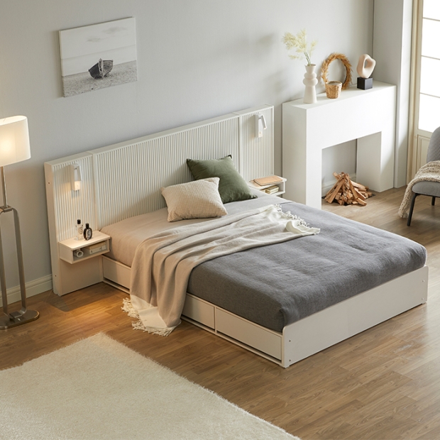 스위트 호텔형 수납 침대 프레임(SS)