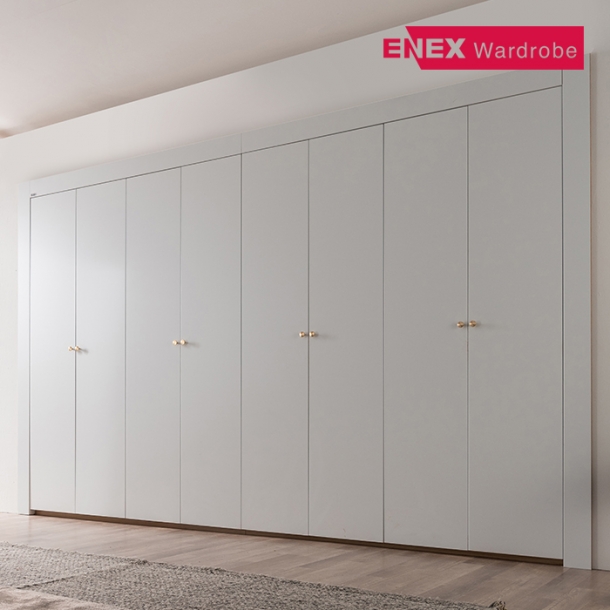 레오 무광 화이트 붙박이장(고급형)-30cm