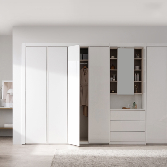 살롱 화장대형 붙박이장-300cm+80cm (실속형)