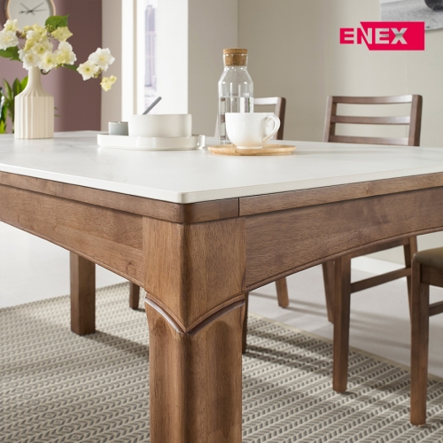 알베스 통세라믹 원목 4인 벤치 식탁세트