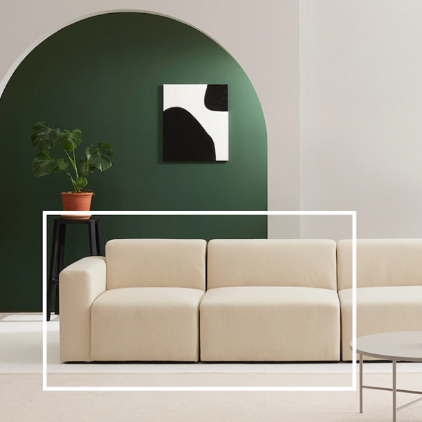 꼼마 모듈 패브릭 소파 2인 + 고이스