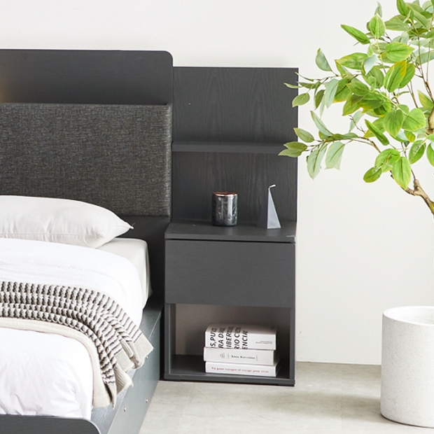 EB3 LED 수납 침대 공용 협탁 (추가구매 전용)