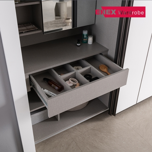 코니 화장대 슬라이딩 붙박이장(고급형)-210+90cm