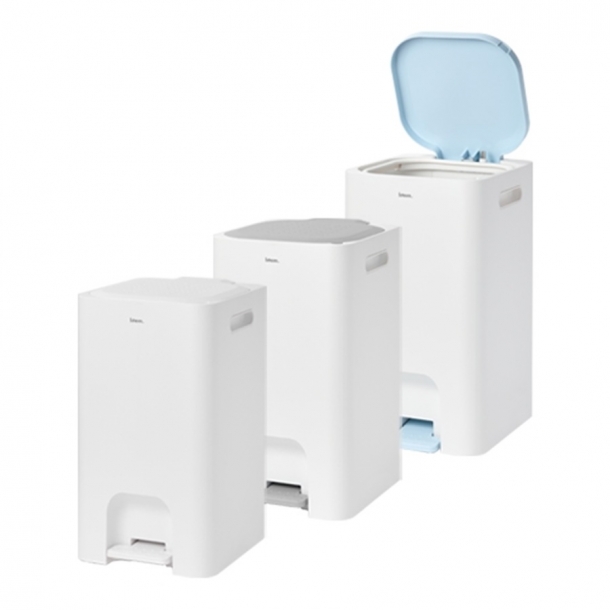 리템LnC 페달형 휴지통 CG MT WH