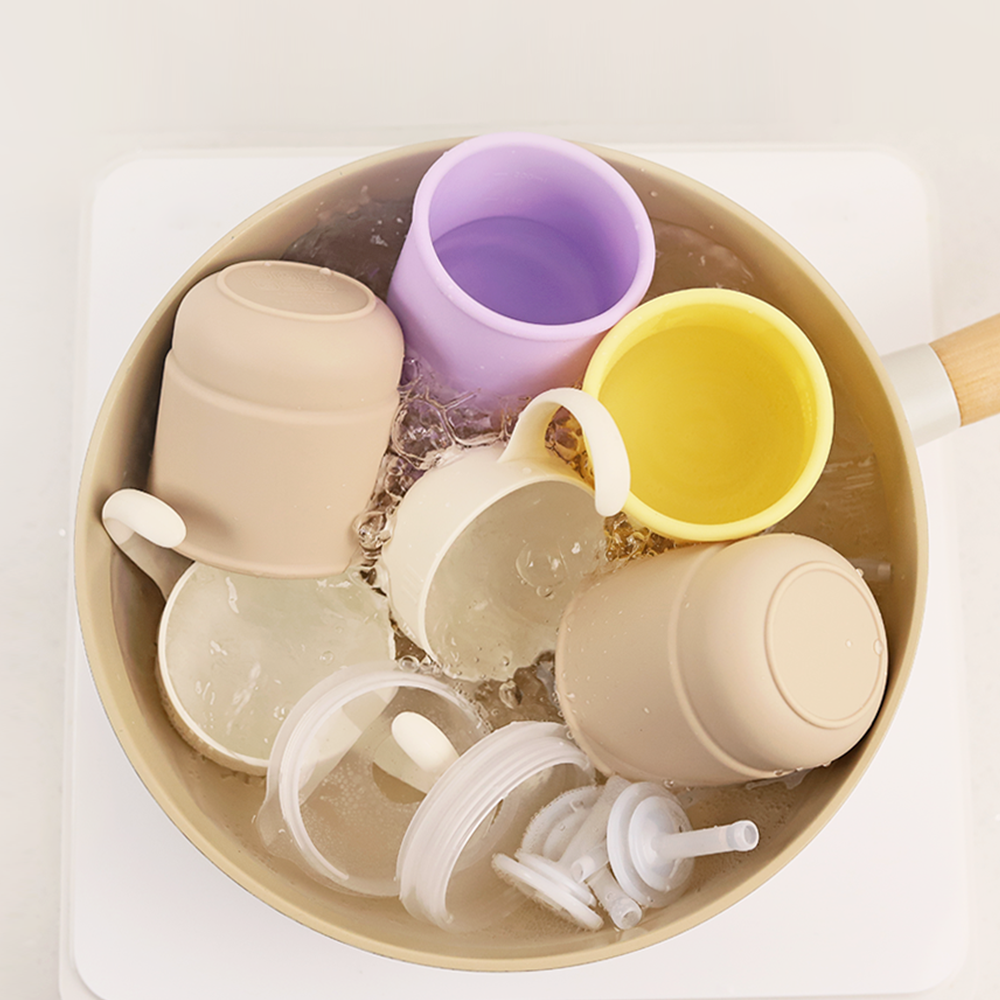 모니 실리콘 양손 머그컵 스파우트컵 어린이집 이유식기 유아식기 아기 멀티 빨대컵 250ml 흘림방지 역류방지 열탕소독