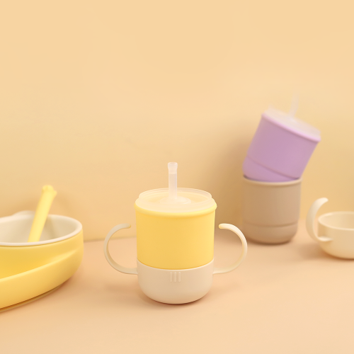 모니 실리콘 양손 머그컵 스파우트컵 어린이집 이유식기 유아식기 아기 멀티 빨대컵 250ml 흘림방지 역류방지 열탕소독