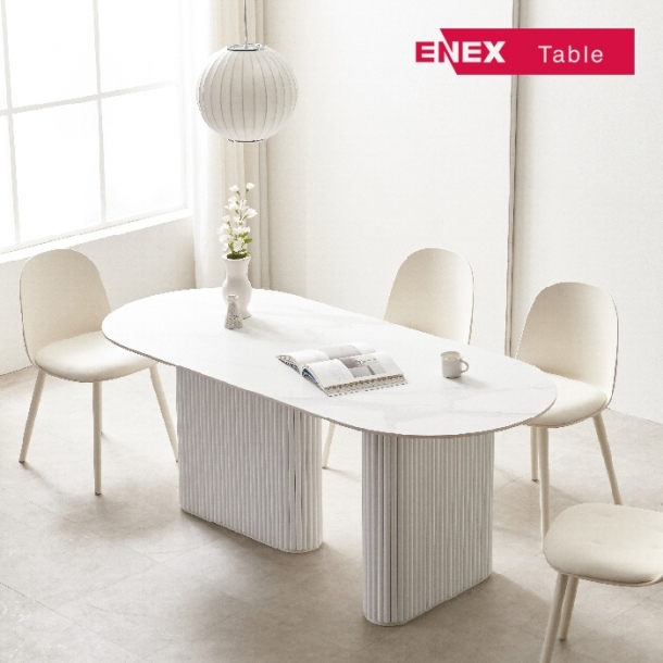 어반 화이트 통세라믹 템바보드 식탁 (1400/1600/1800/2000)