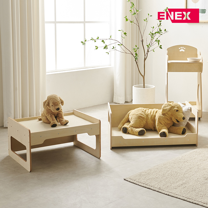 [한정수량] 펫토리 반려동물 개꿀잠 원목침대