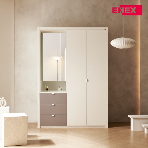 엘레나 여닫이 옷장 화장대형 E0 키큰옷장 (1200~1700)