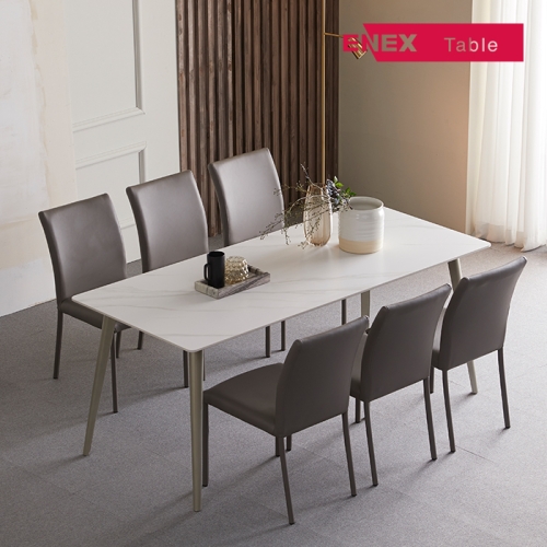 [시즌마감] 라운지 통세라믹 식탁 6인세트(의자포함)