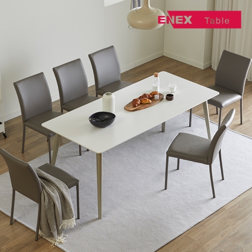 [시즌마감] 라운지 통세라믹 식탁 6인세트(의자포함)