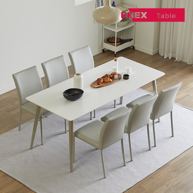 [시즌마감] 라운지 통세라믹 식탁 6인세트(의자포함)