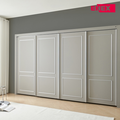 [댐퍼증정] 루이 웨인스코팅 슬라이딩 붙박이장 5cm