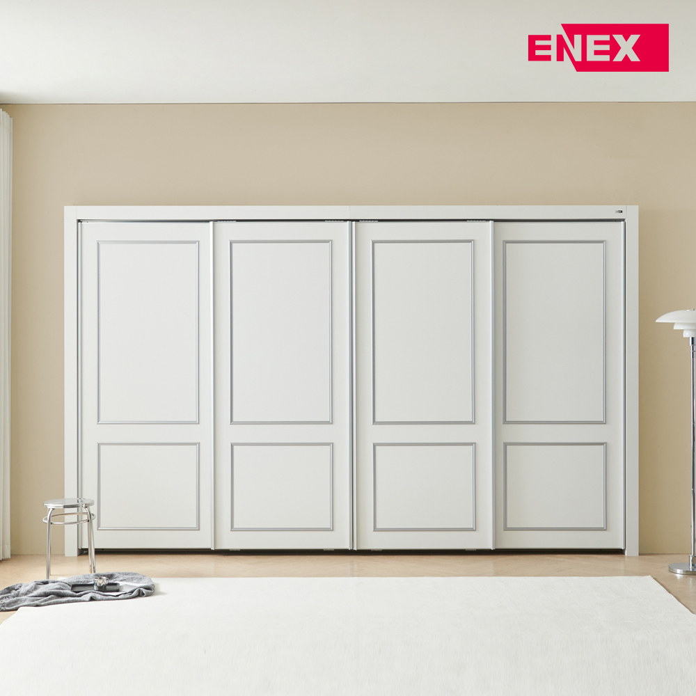 [댐퍼증정] 루이 웨인스코팅 슬라이딩 붙박이장 30cm