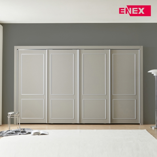 [댐퍼증정] 루이 웨인스코팅 슬라이딩 붙박이장 30cm