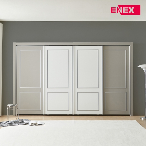 [댐퍼증정] 루이 웨인스코팅 슬라이딩 붙박이장 30cm