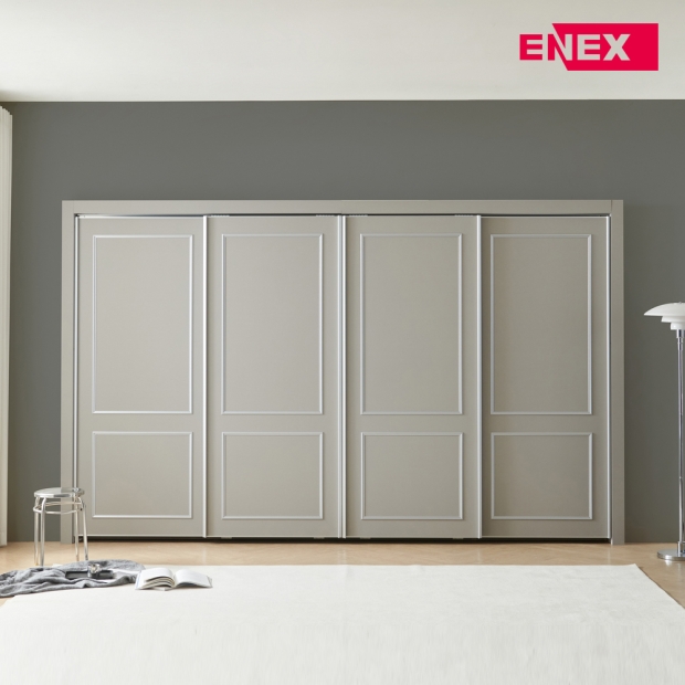 [댐퍼증정] 루이 웨인스코팅 슬라이딩 붙박이장 30cm