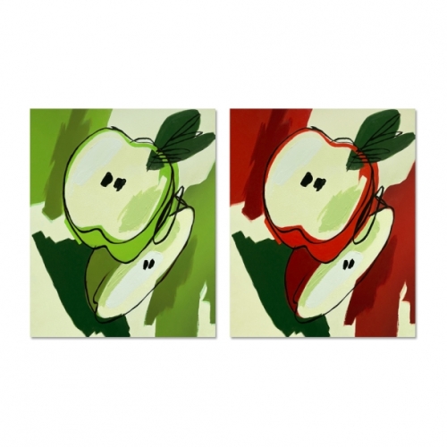 트리빌리지 카페 개업선물 사과그림 현대미술 포인트 벽인테리어 액자