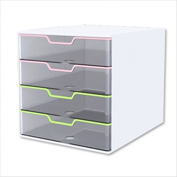 카파맥스 데코 투명 4단 서류함 15104