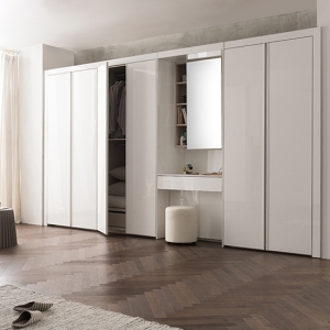 NEW 이안 화장대 붙박이장 270cm+80cm (실속형)