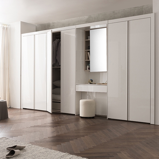 NEW 이안 화장대 붙박이장 210cm+80cm (실속형)