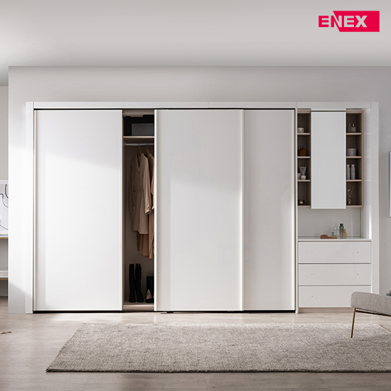 NEW 살롱 화장대형 슬라이딩 붙박이장-240cm+80cm(실속형)