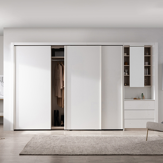 NEW 살롱 화장대형 슬라이딩 붙박이장-240cm+80cm(실속형)