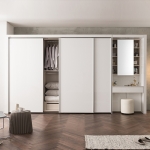 NEW 이안 화장대 슬라이딩 붙박이장(실속형)-240cm+80cm