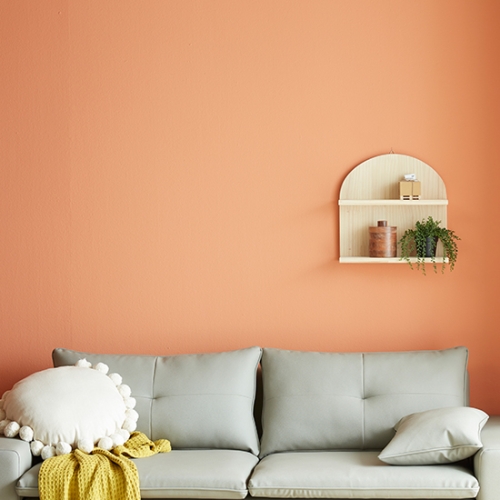 우디 2단 원목 라운드 선반(내추럴)