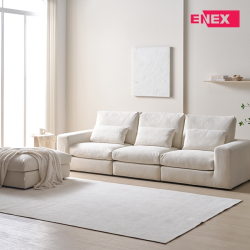 까사 엘라스트론 구스 4인 소파+스툴