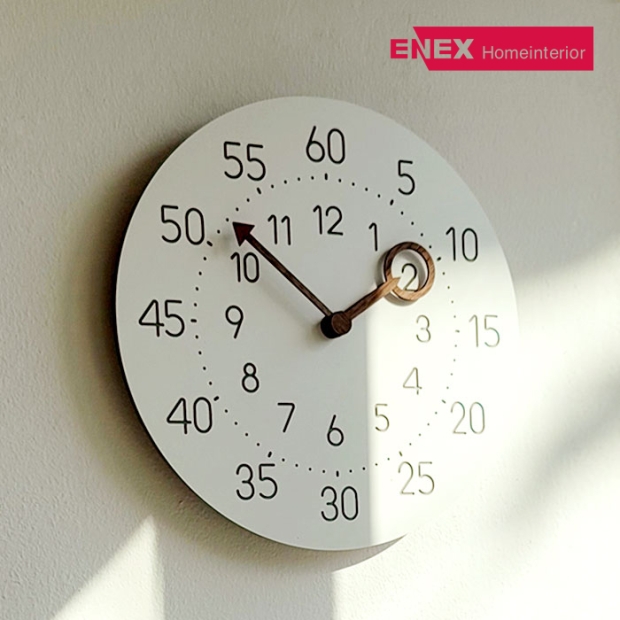 차일드 교육용 돋보기 무소음 벽시계