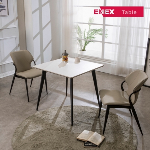 New 르메종 18T 엣지양면 세라믹 2인 식탁 800 + 3번의자(2개)