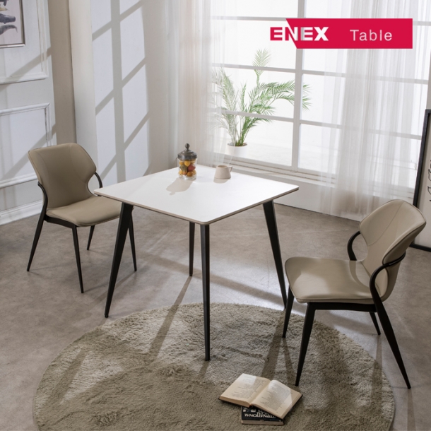 New 르메종 18T 엣지양면 세라믹 2인 식탁 800 + 3번의자(2개)