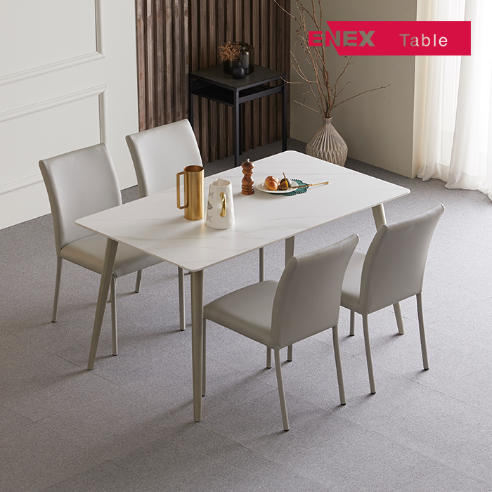 [시즌마감] 라운지 통세라믹 식탁 4인세트(의자포함)