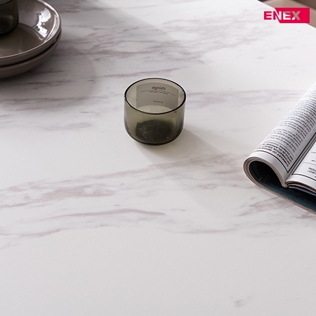 [특별할인] 더스퀘어 6인용 이태리세라믹식탁(앤틱골드/의자제외)