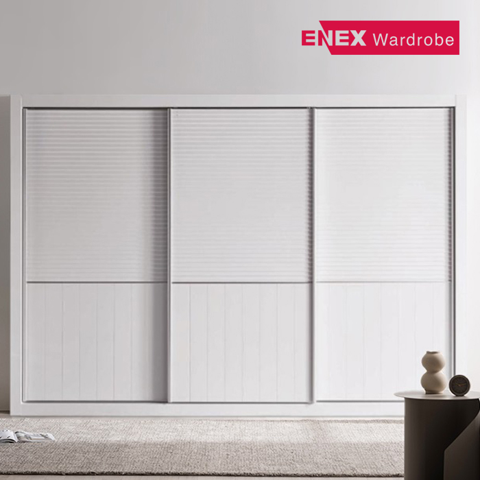 뉴 갤러리화이트 슬라이딩 장롱 -351.8cm (4도어)