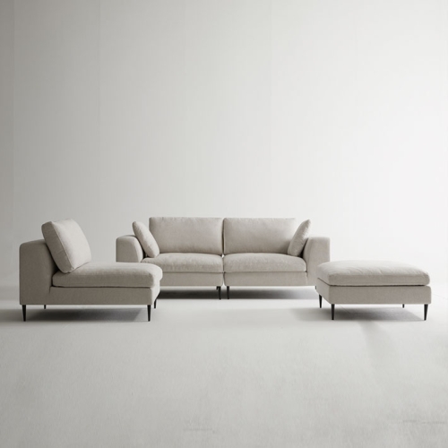 [한정수량] 블랑 패브릭소파 오토만 단품 (스몰780)