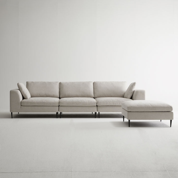 [한정수량] 블랑 패브릭소파 오토만 단품 (스몰780)