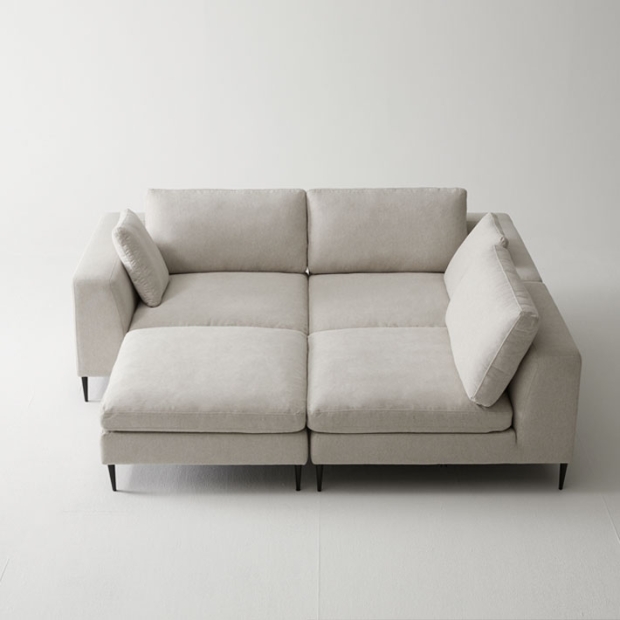 [한정수량] 블랑 패브릭소파 오토만 단품 (스몰780)