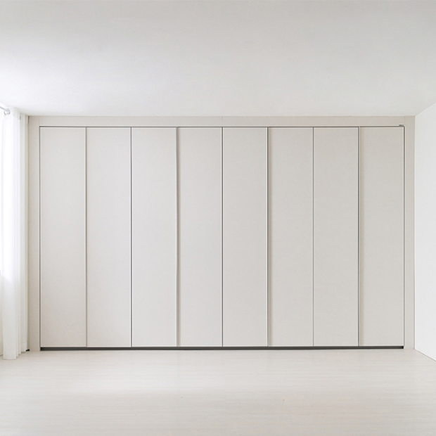 클로스 여닫이 붙박이장 (실속형)-30cm