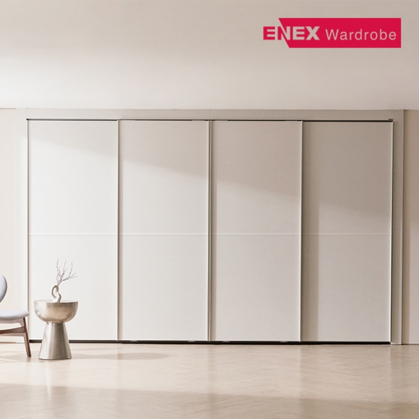 클로스 슬라이딩 붙박이장 (실속형)-30cm