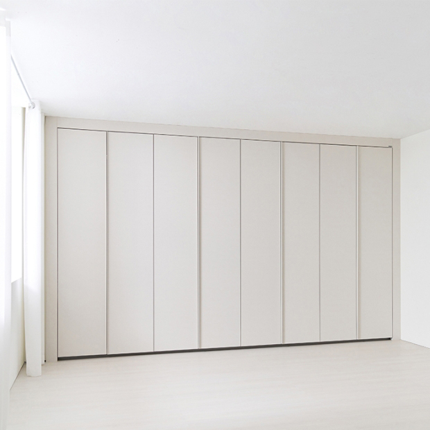 클로스 여닫이 붙박이장 (고급형)-15cm