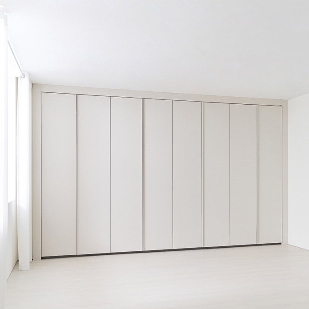 클로스 여닫이 붙박이장 (고급형)-15cm