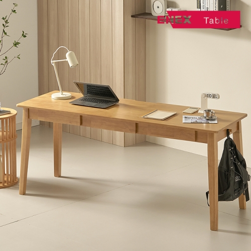 프롬 고무나무 원목책상 1800