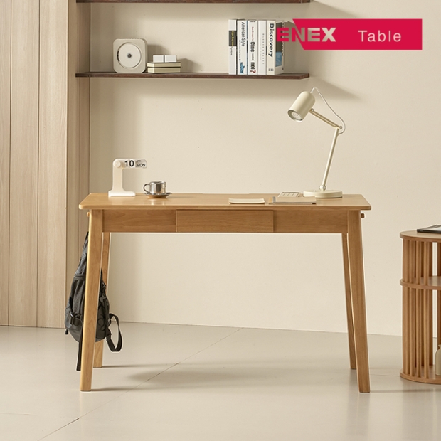 프롬 고무나무 원목책상 1000