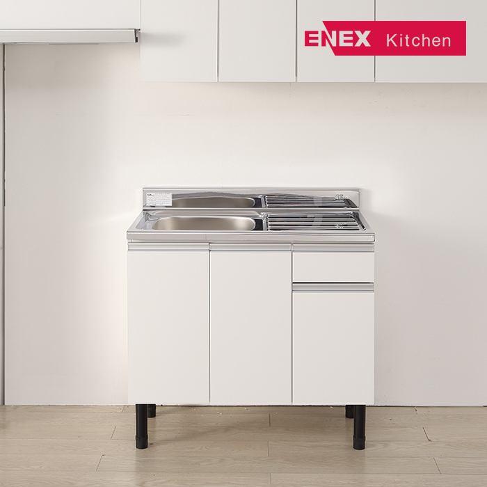 유닉 DIY 소형 싱크대 스텐레스 서랍 개수대 1000 (일반볼)