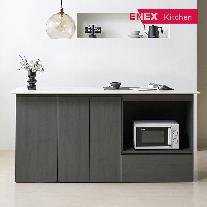 메이드 세라믹 홈바 아일랜드 다이닝 테이블 1800