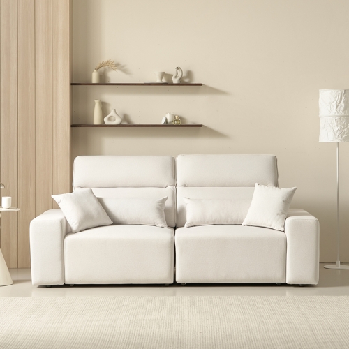 플로 확장형 슬라이드 모션 리클라이너 이지클린 3인 소파